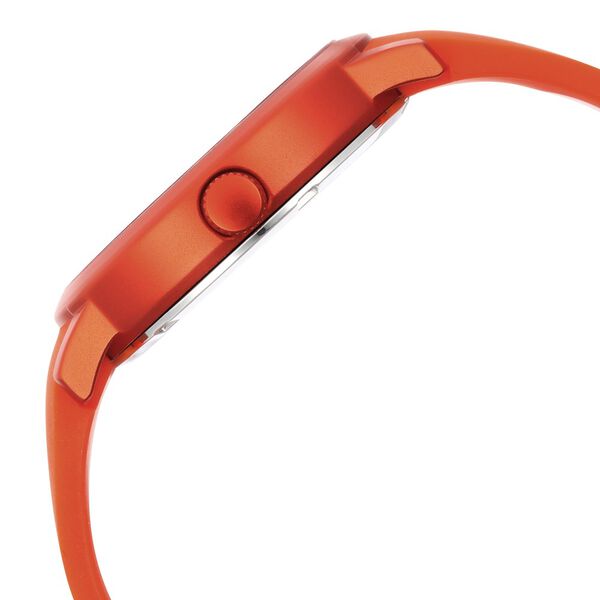 Pop Colours Orange Dial Silicone Strap Watch for Girls - image number 4
