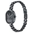 Fastrack Style Up Black Dial Metal Strap Watch for Girls - image number 2