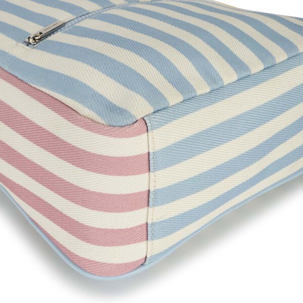 Pastel Stripe Canvas Backpack - image number 7