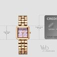 Vyb Iconiqu? By Fastrack Quartz Analog Lilac Mother of Pearl Dial Rose Gold Metal Strap Watch For Girls - image number 3