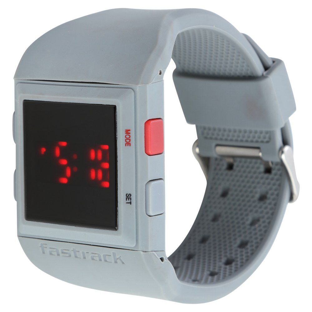 Buy Online Fastrack Digital Black Dial Silicone Strap Watch for Guys 38012pp02j Fastrack