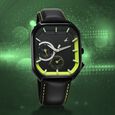 Fastrack Groove Multifunction Black Dial Metal Strap Guy's Watch with Lume indices