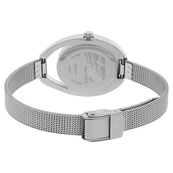 Fastrack Quartz Analog Black Dial Stainless Steel Strap Watch for Girls - image number 3
