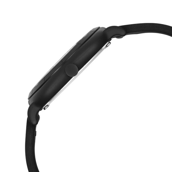 Fastrack Hype All Black Quartz Analog Black Dial With Black Silicone Strap Watch For Unisex - image number 3