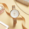 Fastrack Vyb Halo Quartz Analog White Dial Stainless Steel Strap Watch for Girls - image number 3