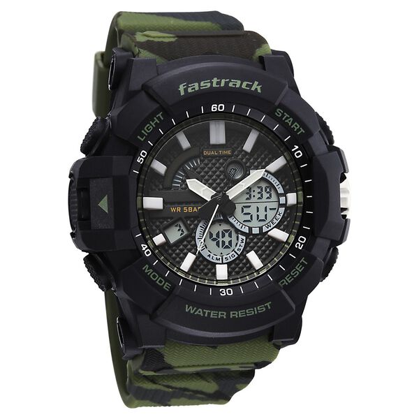 Fastrack Streetstyle Ana Digi watch with Camouflage look for Guys - image number 1