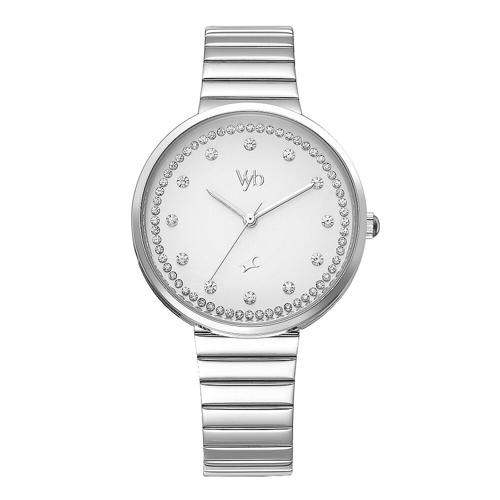 Fastrack watch silver colour top