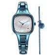 Fastrack Pulse Quartz Analog Mother Of Pearl Dial Black Metal Strap Watch For Girls