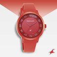Pop Colours Orange Dial Silicone Strap Watch for Girls