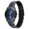 Vyb Nimbus By Fastrack Quartz Analog Blue Dial Two Toned Stainless Steel Strap Watch For Guys - image number 4