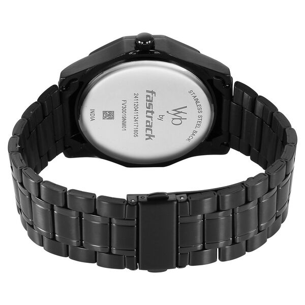 Vyb Horizon By Fastrack Quartz Analog Green Dial Metal Strap Watch For Guys - image number 5