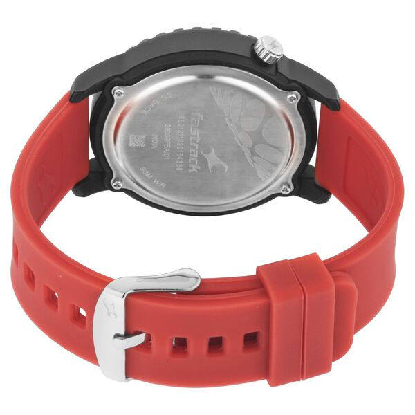 Fastrack Quartz Analog Black Dial Silicone Strap Watch for Unisex - image number 4