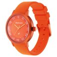 Pop Colours Orange Dial Silicone Strap Watch for Girls - image number 3