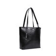 Fastrack Chic Textured Tote Bag for Women | Stylish Bag for Ladies, Women, Girls | Casual Spacious Tote Bag Made of High-Quality Faux Leather (Black) - image number 1