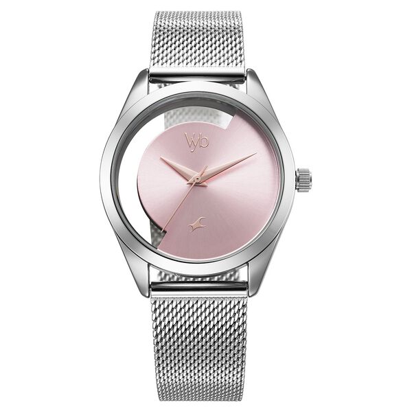 Fastrack Vyb Runway Quartz Analog Silver Dial Stainless Steel Strap Watch For Girls - image number 1