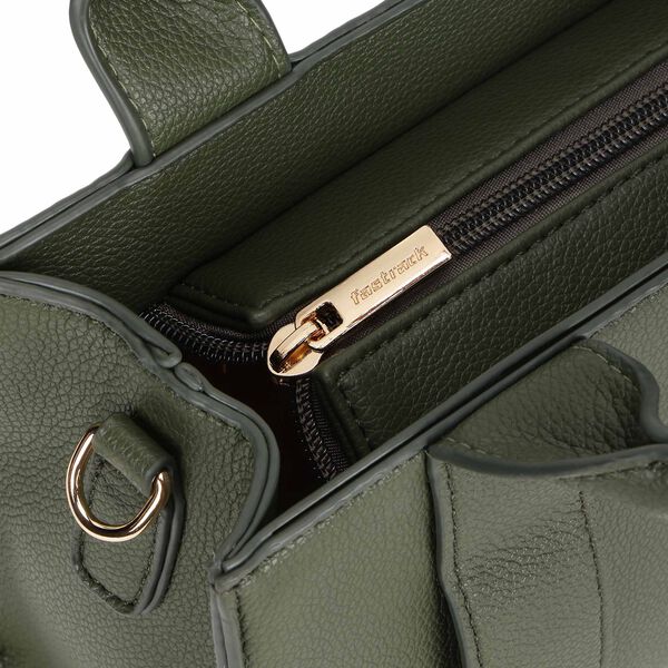 Chic olive satchel - image number 6