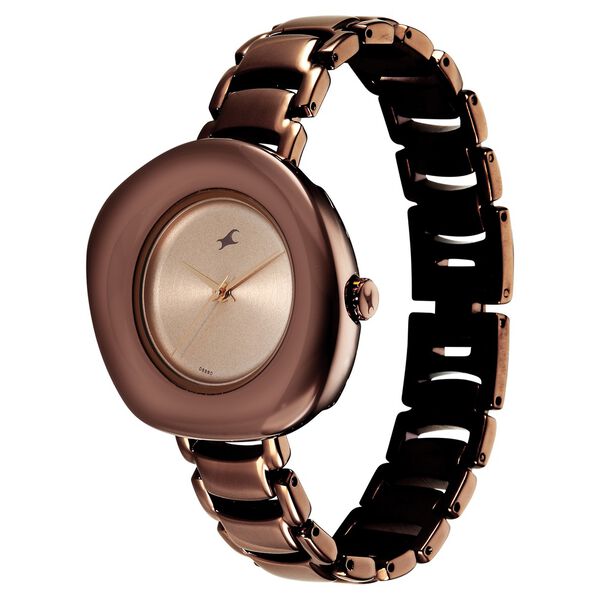 Fastrack Analog Brown Dial Women's Watch with Brown Metal Bracelet - image number 2