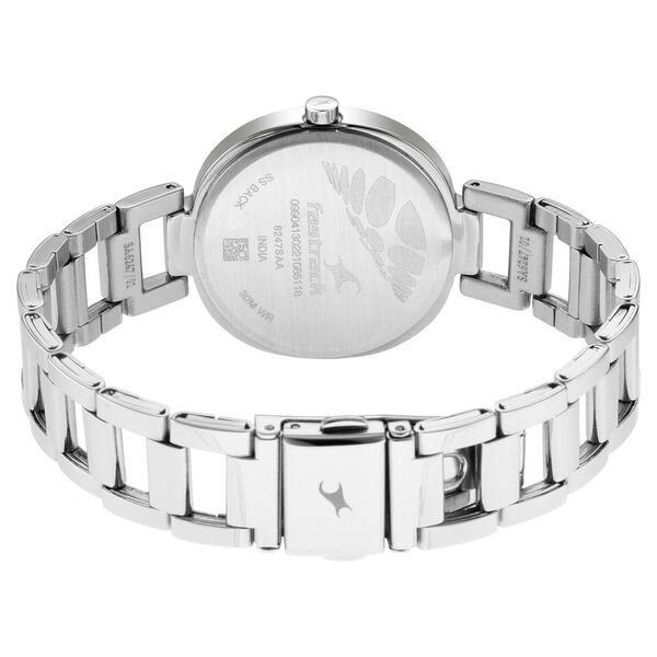 Fastrack Stunners Quartz Analog Silver Dial Metal Strap Watch for Girls - image number 5