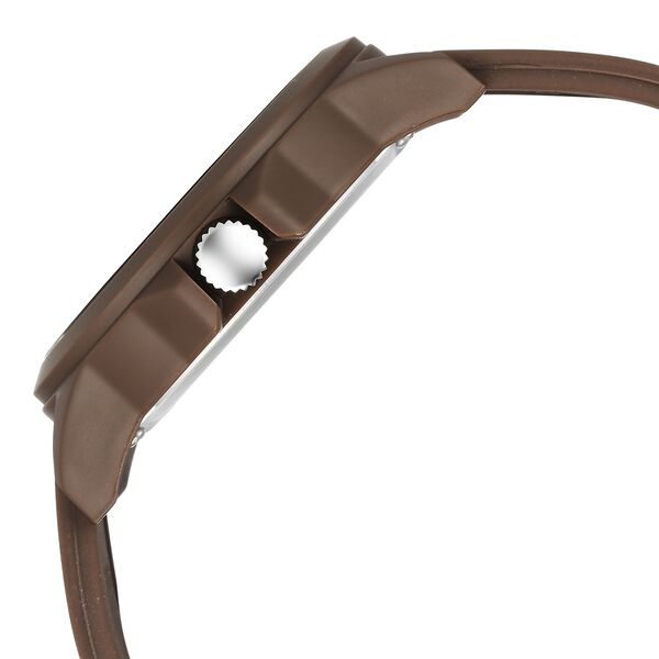 Fastrack Tees Urbanique Quartz Analog Brown Dial Silicon Strap Watch For Guys - image number 3