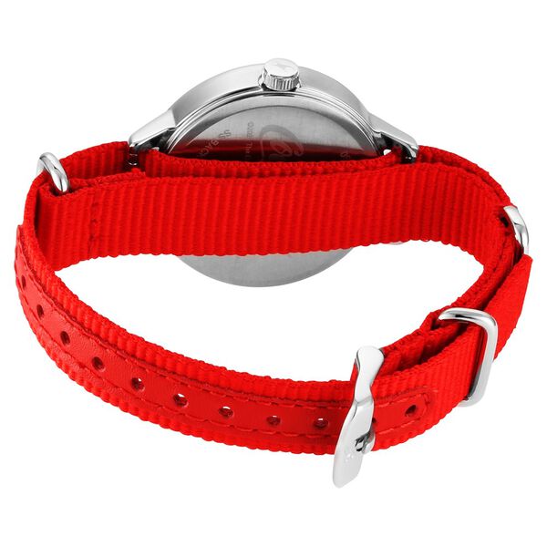 Fastrack Coca Cola Edition By Fastrack Quartz Analog Silver Dial Nylon Strap Watch for Girls - image number 5