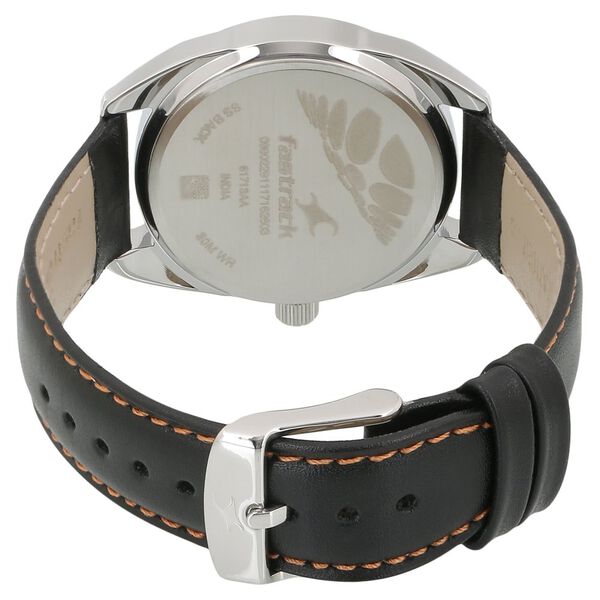 Fastrack Varsity Quartz Analog Black Dial Leather Strap Watch for Girls - image number 3