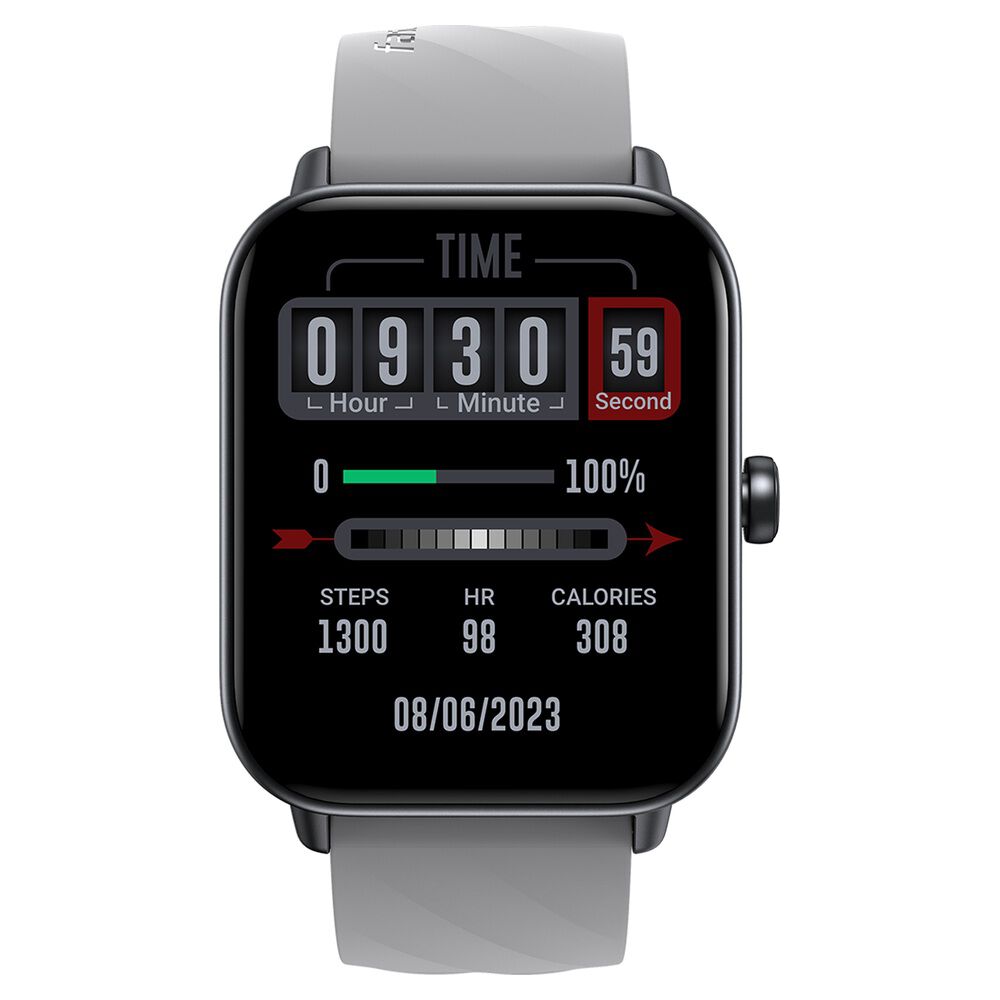 Buy Online Fastrack Rider with 4.64 cm TFT LCD Display SingleSync BT Calling Unisex Smart Watch with Grey Strap 38100pp03k p Fastrack