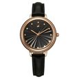 Fastrack Stunners X Quartz Analog Black Dial Leather Strap Watch For Girls - image number 0