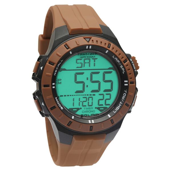 Fastrack Streetwear Digital Dial PU Strap Watch for Guys - image number 2