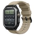 Fastrack Active Pro with 4.69 cm AMOLED Display and AOD, Functional Crown, BT Calling Rugged Smartwatch with Khaki Strap - image number 1