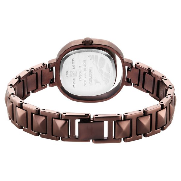 Fastrack Opulence Quartz Analog Brown Dial Metal Strap Watch for Girls - image number 5