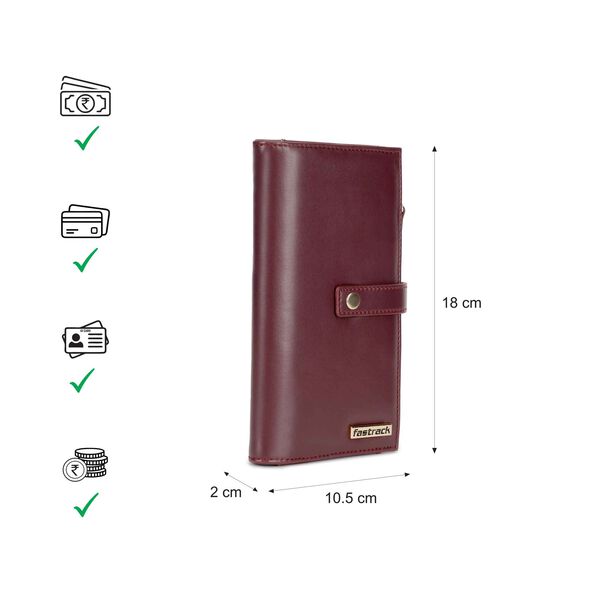 Cherry snapfold wallet - image number 8
