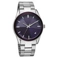 Fastrack Stunners Quartz Analog Purple Dial Silver Stainless Steel Strap Watch For Guys - image number 1