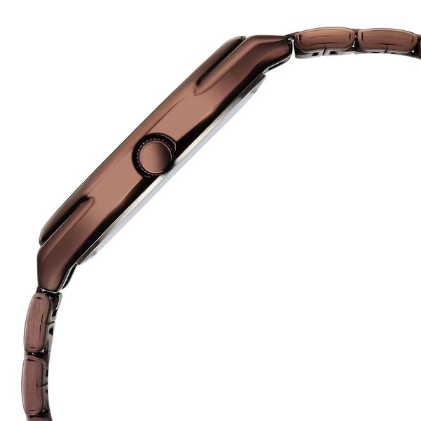 Vyb Nimbus By Fastrack Quartz Analog Black Dial Brown Metal Strap Watch For Guys - image number 4
