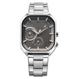 Fastrack Groove Multifunction Black Dial Metal Strap Guy's Watch with Lume indices