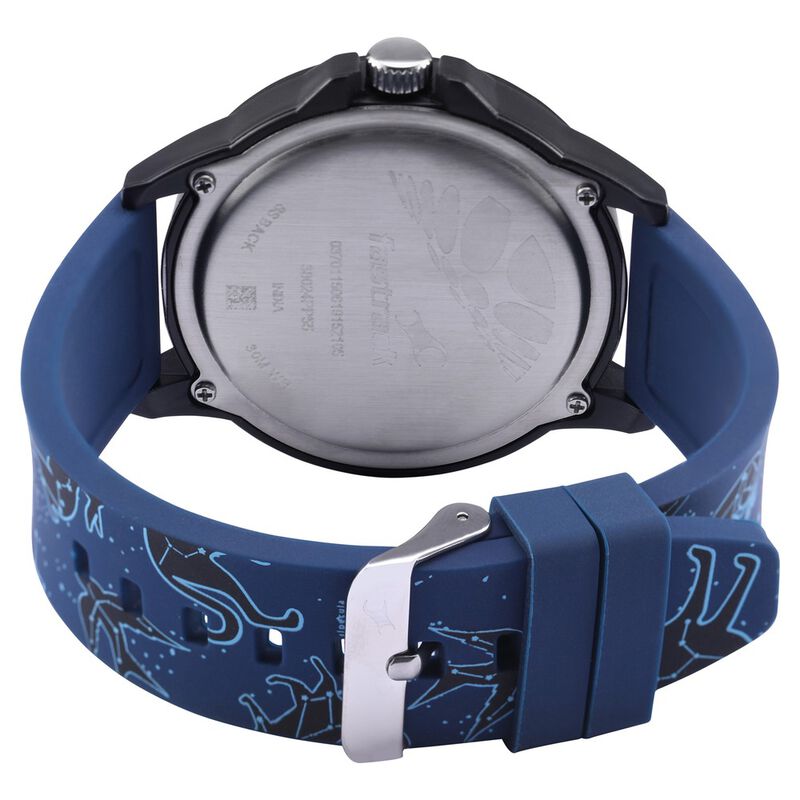 Fastrack Space Rover Quartz Analog Blue Dial Silicone Strap Unisex Watch