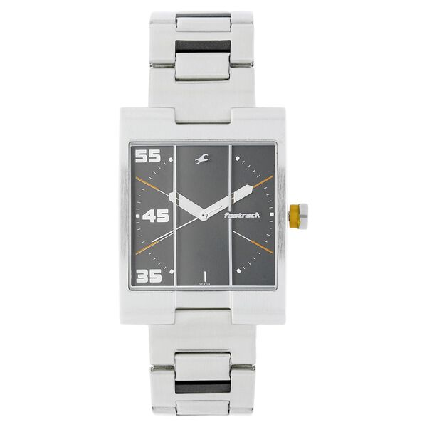 Fastrack Quartz Analog Grey Dial Stainless Steel Strap Watch for Guys - image number 0