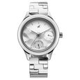 Fastrack Cerame Quartz Multifunction Silver Dial With Silver Color Steel & Ceramic Strap Watch For Girls - image number 1