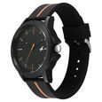 Fastrack Tees Urbanique Quartz Analog Black Dial Silicon Strap Watch For Unisex - image number 2