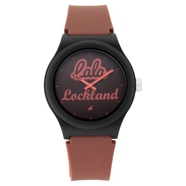 Fastrack Quartz Analog Brown Dial Silicone Strap Watch for Unisex - image number 1