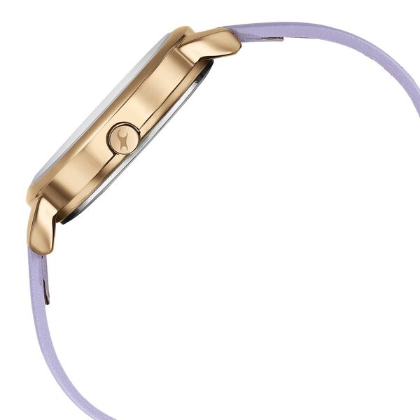 Fastrack Stunners Quartz Multifunction Purple Dial Leather Strap Watch for Girls - image number 3