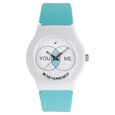 Fastrack Valentine Quartz Analog White Dial Silicone Strap Unisex Watch