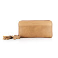 Fastrack Tan Textured Zip-around Wallet - image number 0