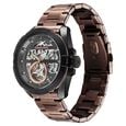 Fastrack Automatics Black Dial Brown Stainless Steel Strap Watch For Guys - image number 3
