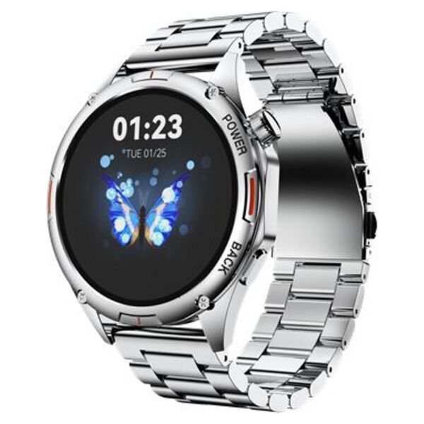 Fastrack Marvellous FX1 Unisex Smart Watch With Silver Metal Strap - image number 1