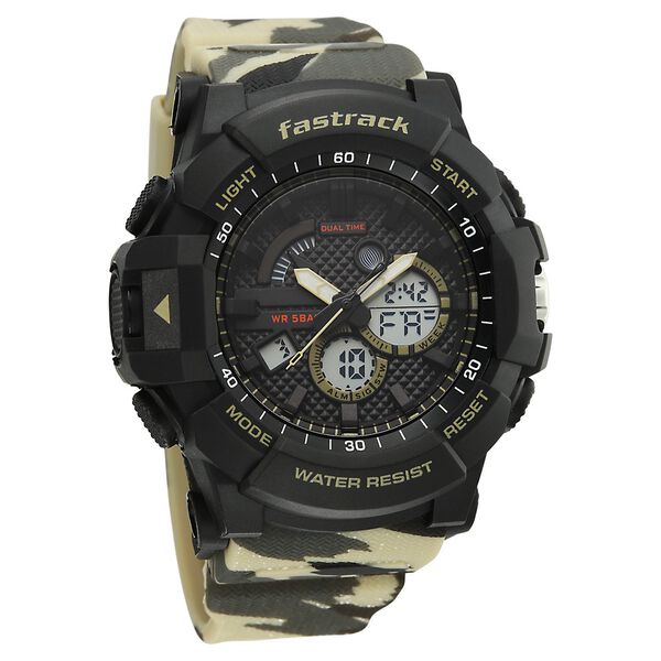 Fastrack Streetstyle Ana Digi watch with Camoflage look for Guys - image number 1