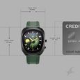 Fastrack Spooky Quartz Multifunction Watch for Men with Dark Green Dial and Green Leather Strap - image number 3
