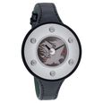 Fastrack Quartz Analog Black Dial Leather Strap Watch for Girls