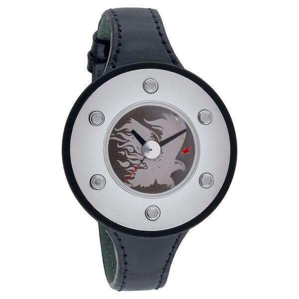 Fastrack Quartz Analog Silver Dial Leather Strap Watch for Girls - image number 0