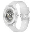 Fastrack Bare Quartz Analog Skeleton Unisex Watch With Grey Dial And Translucent Plastic Strap - image number 3