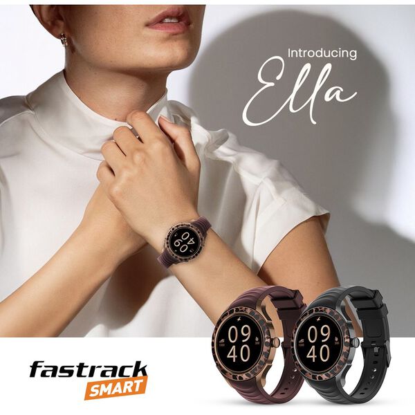 Fastrack Ella Women Smartwatch with 1.2" inch AMOLED Display, Patterned Bezel , AI Watchface & AI Chat, Functional Crown - image number 6